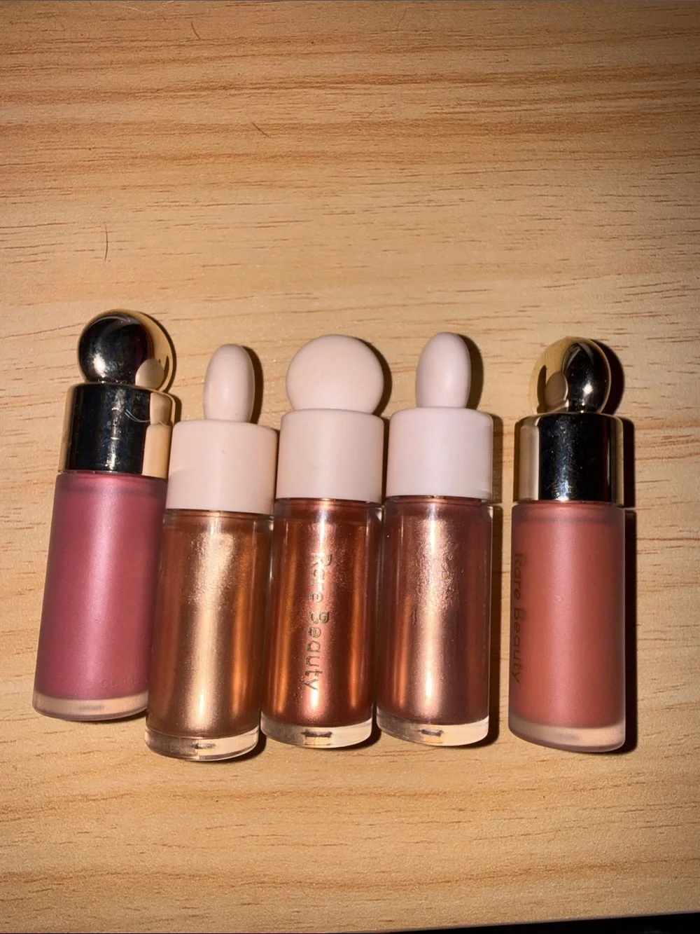 Rare Beauty Blush & Highlighter Minis & mini bag charm